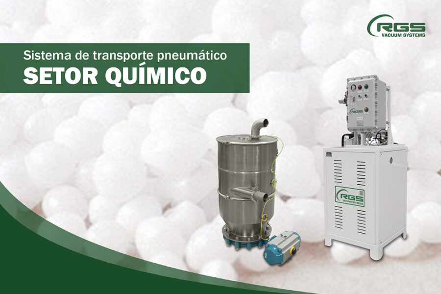 Sistema de transporte pneumático para o SETOR QUÍMICO