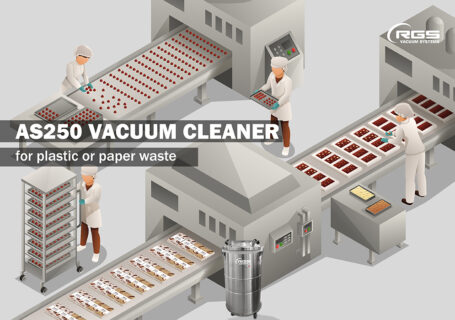 AS250 VACUUM CLEANER FOR PLASTIC OR PAPER WASTE