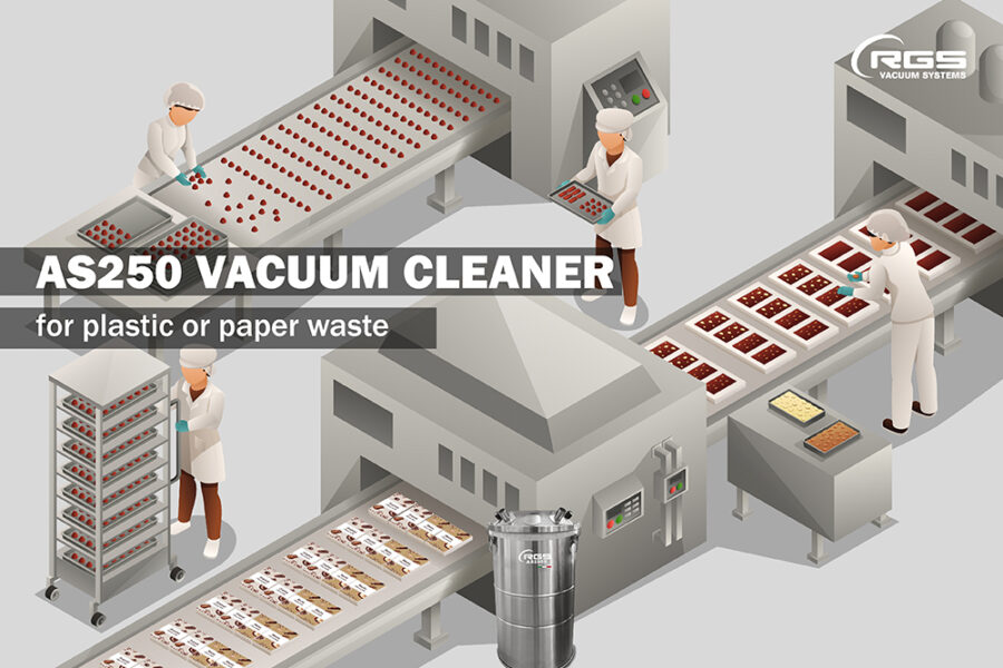 AS250 VACUUM CLEANER FOR PLASTIC OR PAPER WASTE