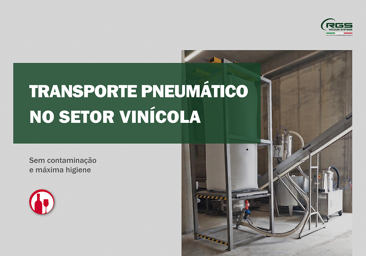 Transporte pneumático no setor vinícola