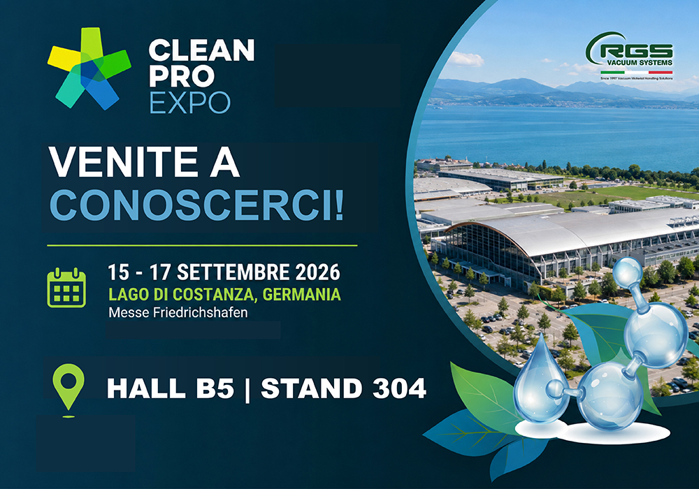 RGS Vacuum Systems alla “Clean Pro Expo 2026“